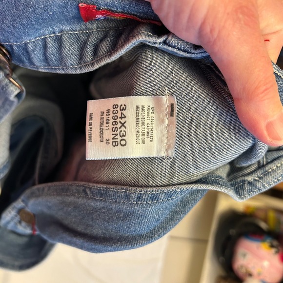 Dickies Mens 34x30 Denim Bib Overalls 8396SNB Carpenter Workwear Utility Cargo - Picture 6 of 7